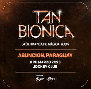 Tan Biónica Anuncia Nuevo Show en el Jockey Club