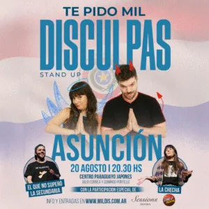 Llega a Paraguay «Te pido mil disculpas» STAND UP